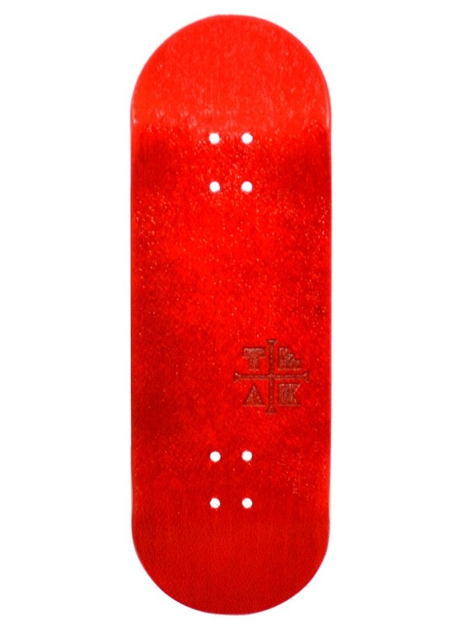 Teak Tuning Prolific Complete Fingerboard With Upgraded Components Pro Board Shape And Size Bearing Wheels Bushings And Trucks 32Mm X 97Mm Handmade Wooden Board Candy Cane Edition - Image 4