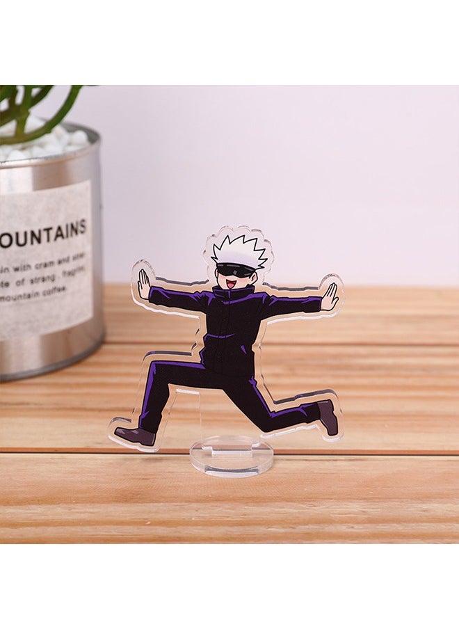 Standing Card Anime Jujutsu Kaisen Figure, Comic Model Game Character Acrylic Statues Relieve Stress with Fun For Great Gift Toys for Anime  Fans  - Image 5