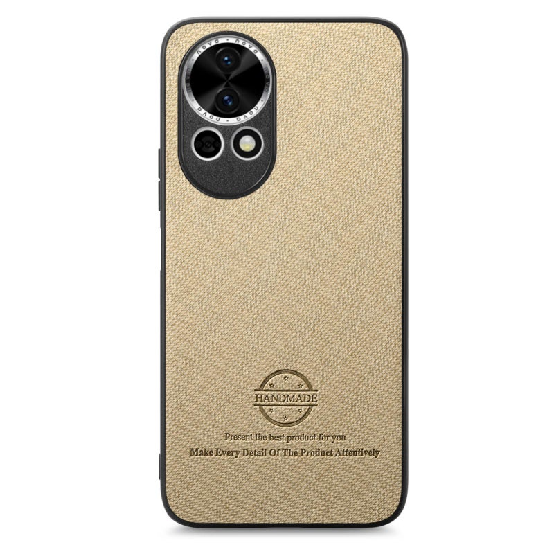 HuHa Protective Cover For Huawei nova 13 Twill Fabric Leather Skin Back Phone Case(Khaki) - Image 2
