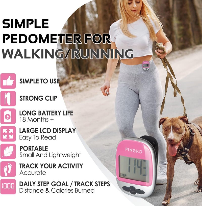 PINGKO Outdoor Multi-Function Portable Sport Pedometer Step/Distance/Calories/Counter - Image 1