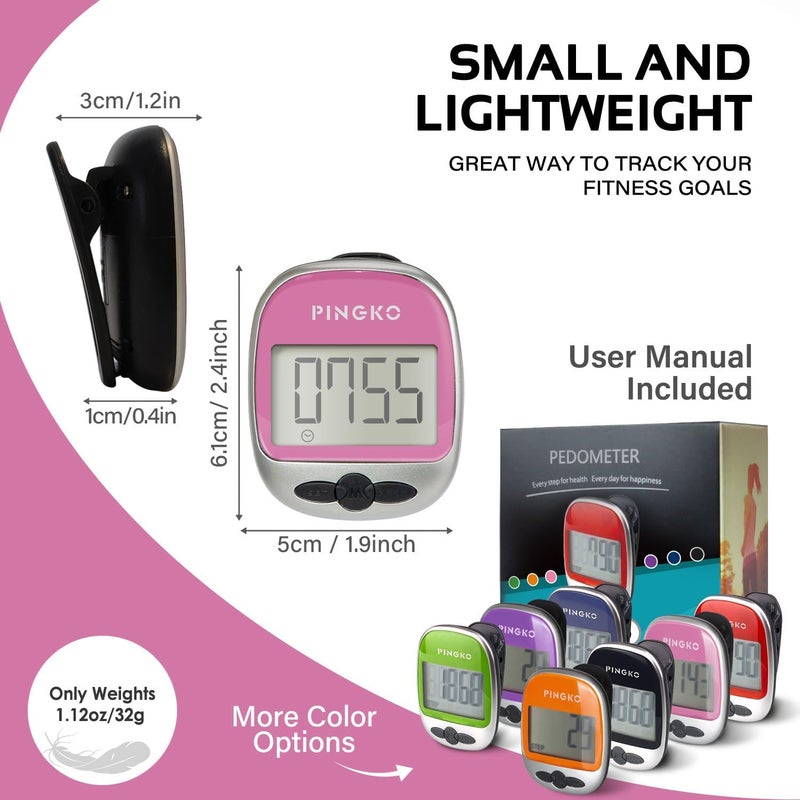 PINGKO Outdoor Multi-Function Portable Sport Pedometer Step/Distance/Calories/Counter - Image 5