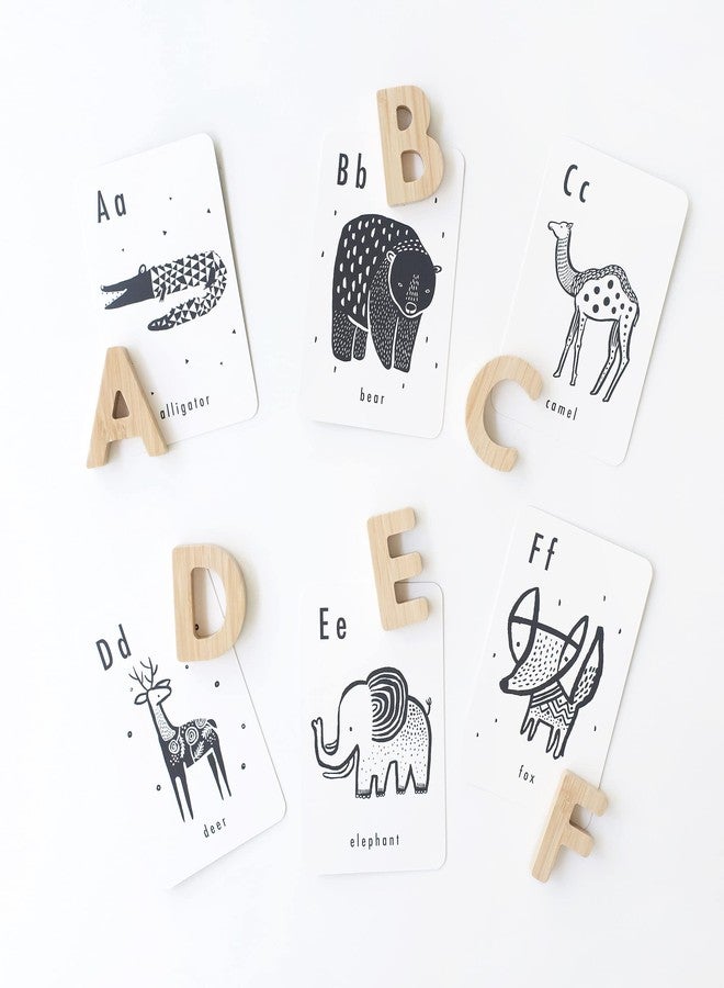 Wee Gallery Bamboo Alphabet, Natural Wood Blocks, Sensory Learning Toy, Wooden Alphabet Toys, 26 Large Letters for Toddler, Preschool Age Kids, Boy or Girl, Learn to Read, Trace, and Sort Pieces - Image 4