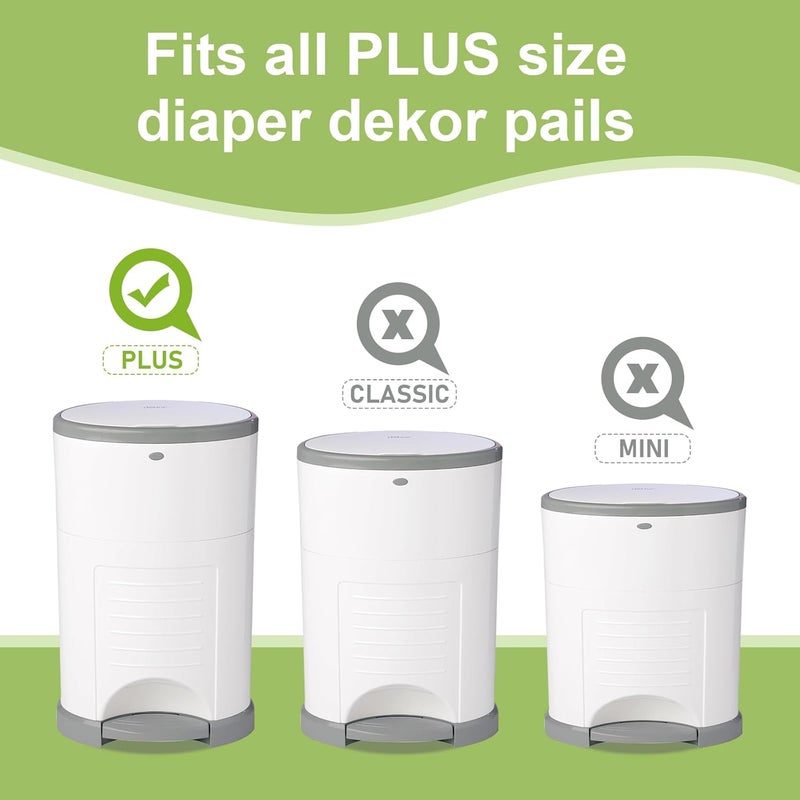 USBOO Refills Compatible with Dekor Plus Diaper Pail  8 Pack  Disposable Diaper Pail Refill  Extra Thickness  Diaper Trash Bags  Cherry Blossom Scented  Holds up to 4640 Diapers - Image 3