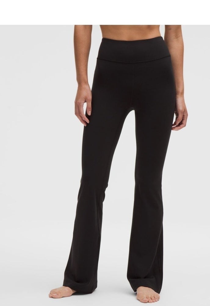 lululemon Groove Women's High-Waisted Flare & Straight Leg Yoga Pants, Ultra-Soft Naked Feel Fabric, Tummy Control & Butt Lifting, Non-See-Through, for Yoga, Workout & Casual Wear - Image 5
