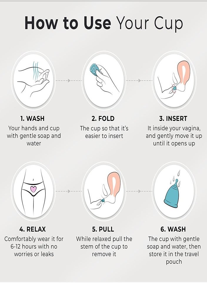 ecoblossom - Pack of 2 Reusable Menstrual Cup  ( 1 Small-1 Large) - Image 1