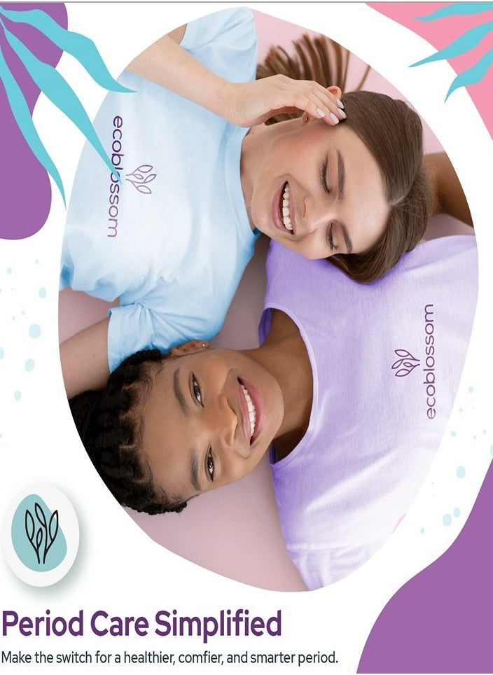 ecoblossom - Pack of 2 Reusable Menstrual Cup  ( 1 Small-1 Large) - Image 1