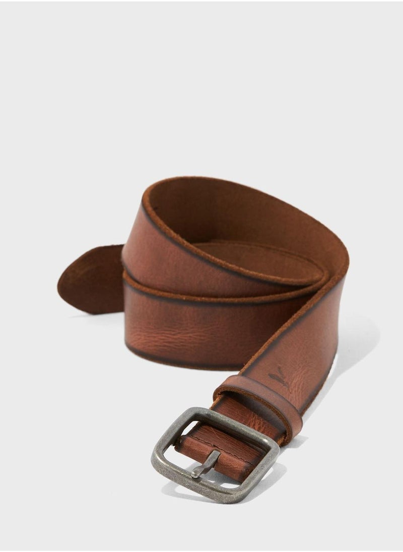American Eagle Raw Edge Leather Belt  - Image 1