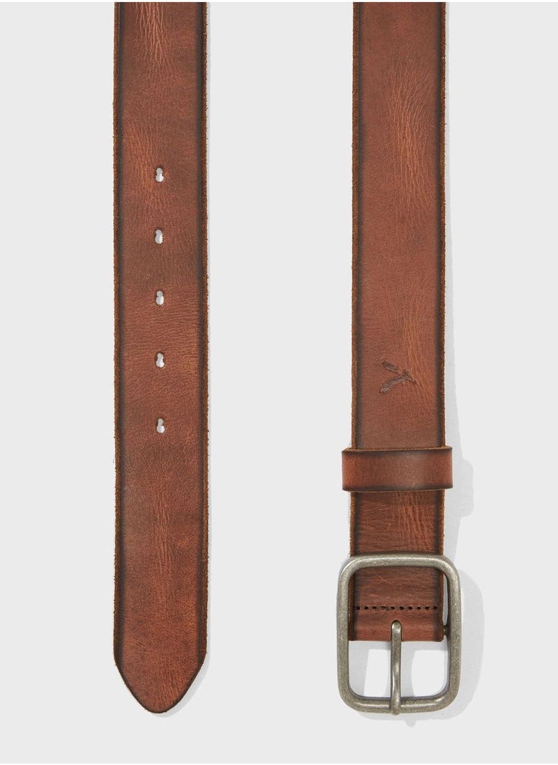 American Eagle Raw Edge Leather Belt  - Image 2