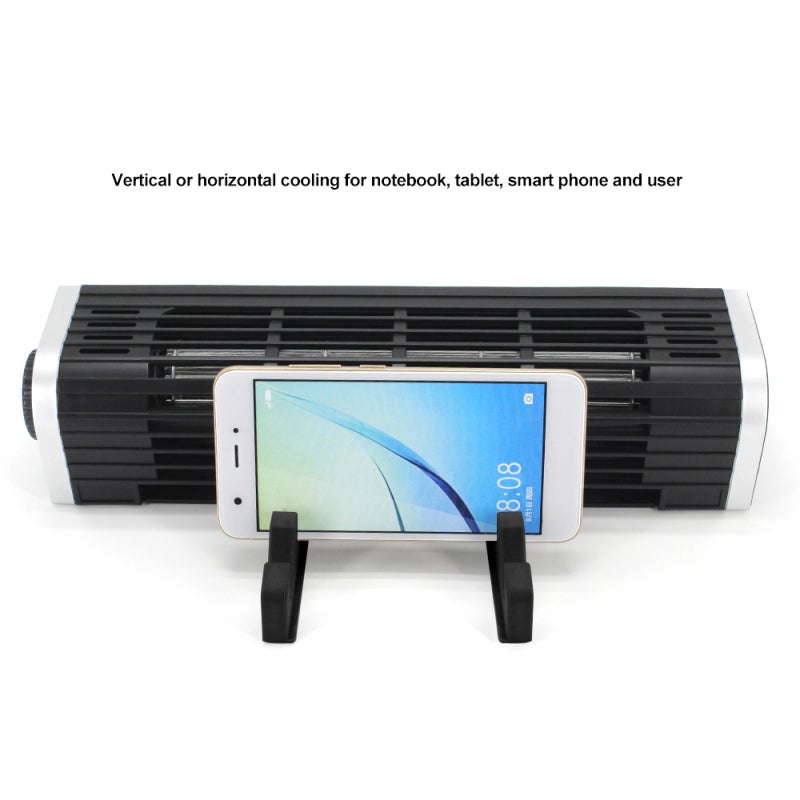 Olmaster USB Cooling Fan 3-Speed Cross Flow Notebook Cooler - Plug and Play Compact Portable Vertical Horizontal for Laptop Tablet Smart Phone - Image 2