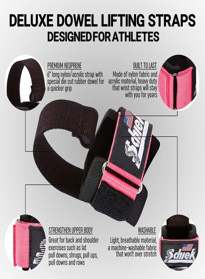 Schiek Sports Model 1000-DLS Deluxe Dowel Straps For Weight Lifting - Image 3