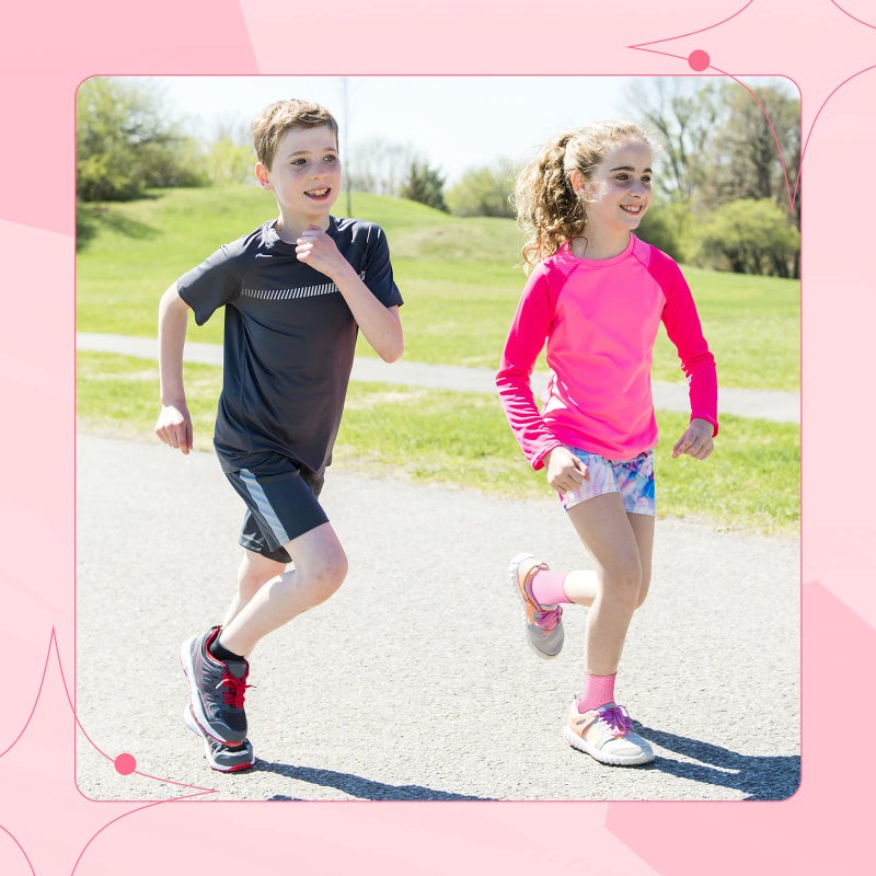 Haysandy 4 Pieces/ 2 Pair Kids Ankle Support Brace Elastic Kids Compression Socks Knitted Ankle Sleeve for Jogging Running Fitness (Pink,5-10 Years) - Image 5