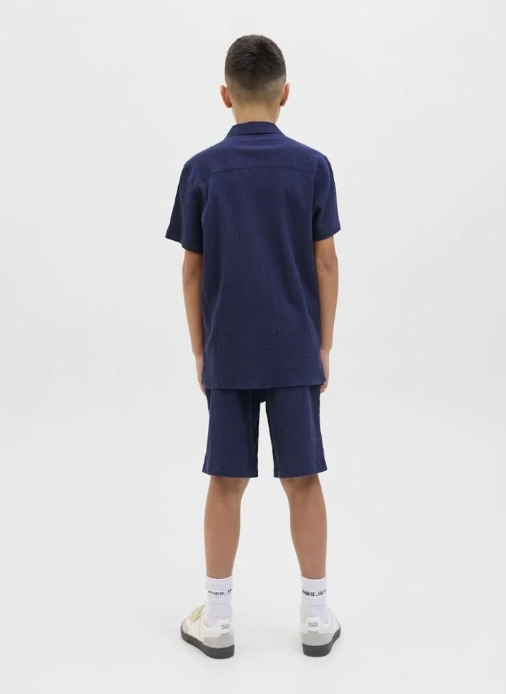 Jack & Jones Junior Kids Crinkle Shirt
