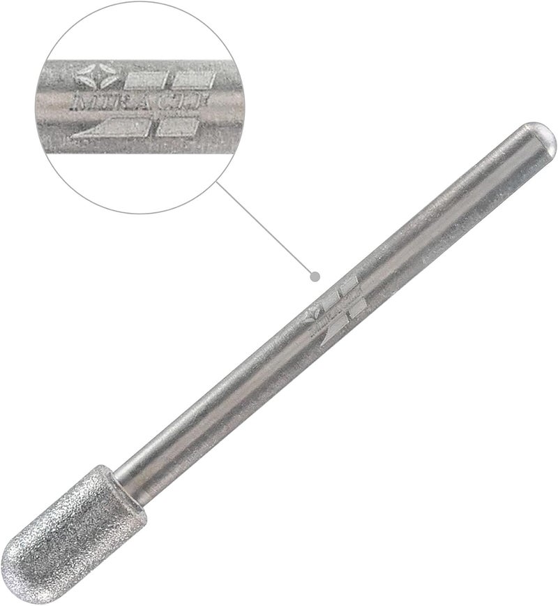 Miracle MIRACLE 30 Pcs Professional Industrial Use Diamond Burrs Bits Diamond Burr Drill Kit 3mm Shank For Rotary Tools 120150 Grit Jewelry Glass Stone Ceramic Metal Wood For Grinding Engraving Carving - Image 4