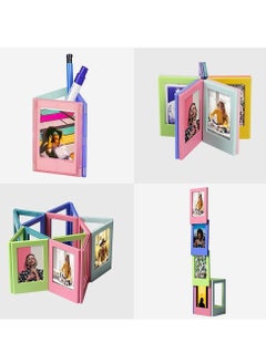 Excefore Magnetic Photo Picture Frame, 10 Pack DIY Mini Table Fridge Frame for Office Cabinet Locker, Children's Day Gift  - Image 2