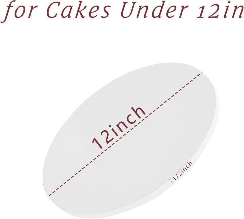 Oungg 14 Pack 12 Inch Cake Drum, Cake Boards 12 Inch Round, 1/2" Thick Cardboard Cake drums with Food Grade, White and Modern Style for Bases Para Pasteles. - Image 2