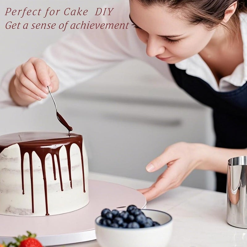 Oungg 14 Pack 12 Inch Cake Drum, Cake Boards 12 Inch Round, 1/2" Thick Cardboard Cake drums with Food Grade, White and Modern Style for Bases Para Pasteles. - Image 5