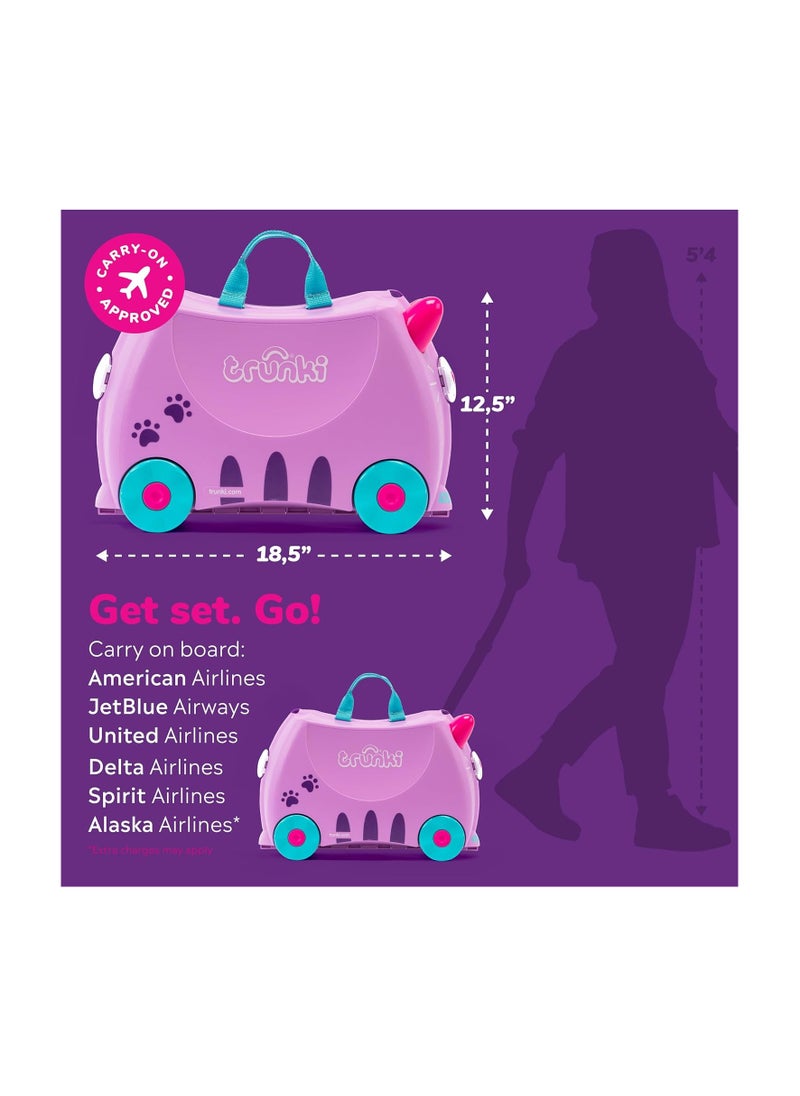 trunki - Trunki Cassie Cat Children’s Ride-On Suitcase - Image 1