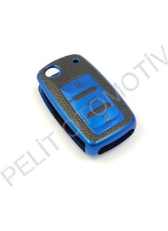 Volkswagen 3 Key Switchblade Key Case Superlux Blue