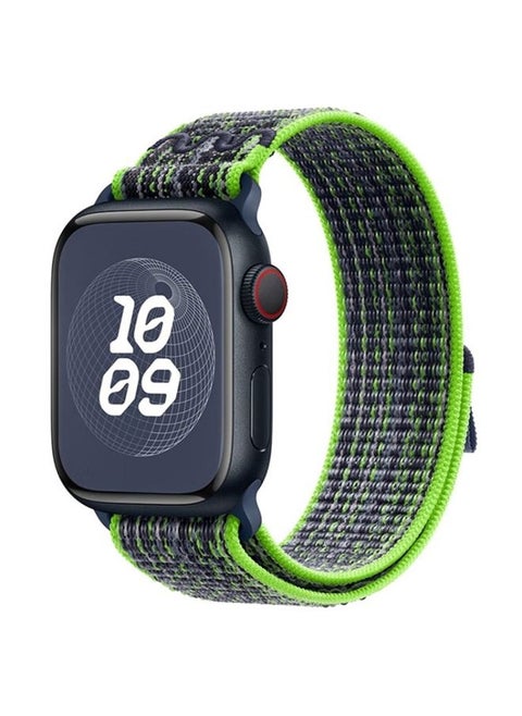 Replacement Strap For Apple Watch Ultra 49mm Loop Nylon Watch Band Green Blue