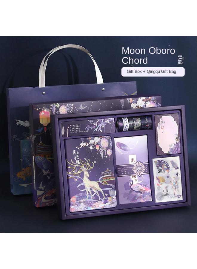 Bluejw DHZ Chinese Style Hand Book Gift Box High Color Value Antique Hand Book Tool Suit Cute Girl Heart Notes - Image 1