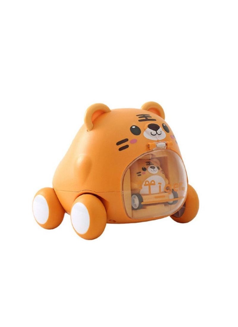 WAOKN Push and Go Mini Animal Cartoon Car Toy Baby Car Toys Push and Go Mini Animals Cartoon Cars Toy, Educational Preschool Learning Color Vehicle Playset for baby  - Image 1
