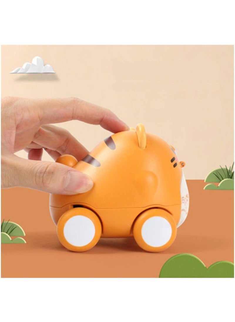 WAOKN Push and Go Mini Animal Cartoon Car Toy Baby Car Toys Push and Go Mini Animals Cartoon Cars Toy, Educational Preschool Learning Color Vehicle Playset for baby  - Image 3
