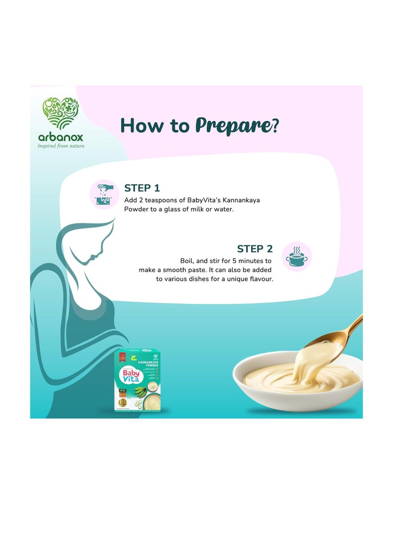 BabyVita - BabyVita Kannankaya Powder, Immunity-Boosting Superfood from Nature's Bounty, No Added Sugar, No Preservatives, Pure and Wholesome Nutrition, 300 gm - Image 1