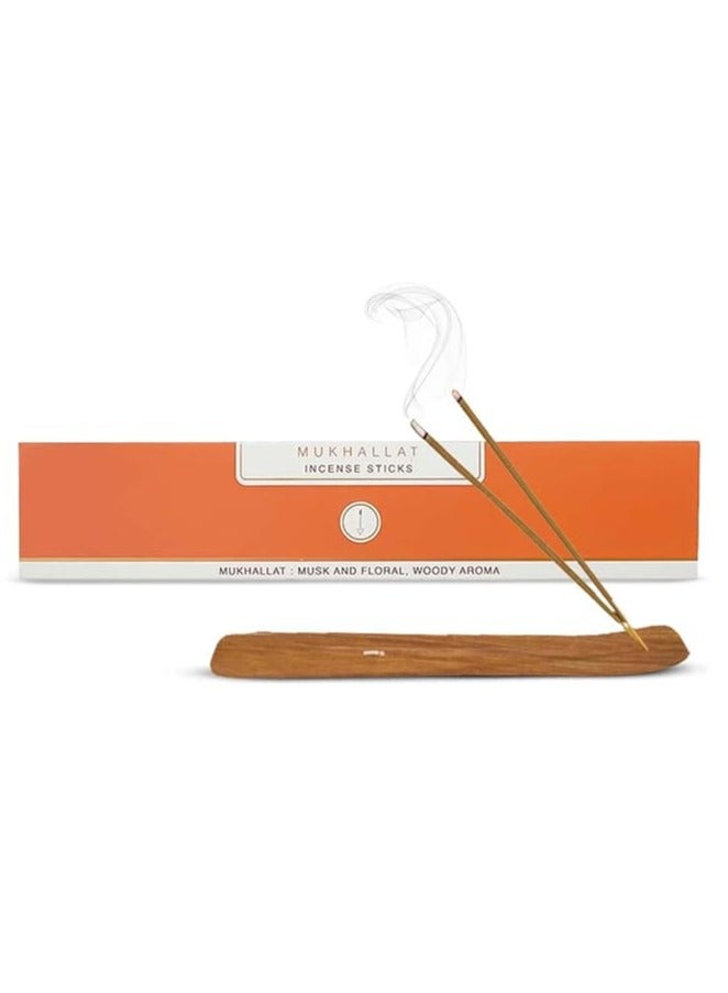 Nirmalaya Natural Mukhallat Incense Sticks Agarbatti | Incense Sticks for Pooja |100% Natural and Charcoal Free | Organic Incense Sticks| Incense Sticks for Home Fragrance | 40 Sticks per Pack - Image 1
