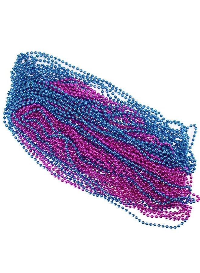 CREATRILL 50 Pcs 6mm Baby Gender Reveal Beads for Baby Shower Announcement Party Supplies 33 Inch Baby Blue Hot Pink (6mm 50 pcs) - Image 2