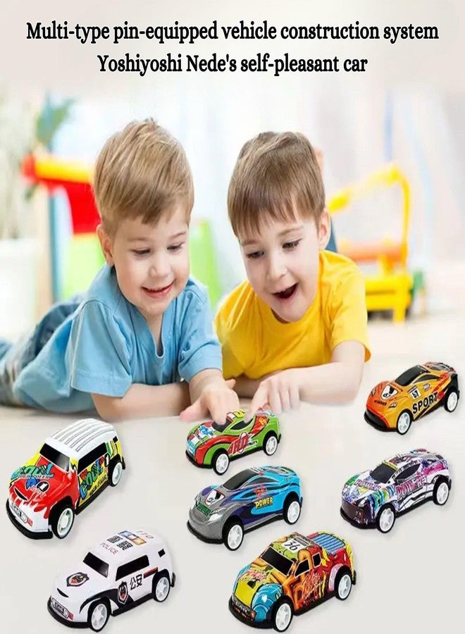 Mallexo 32PCS Unbreakable Die-Cast Mini Car with Pull Back and Go for Kids Alloy Metal Vehicles Collection Multicolor Super Cars Play Set Toys for Boys & Girls Aged 3-8 Birthday Gifts for Children - Image 2