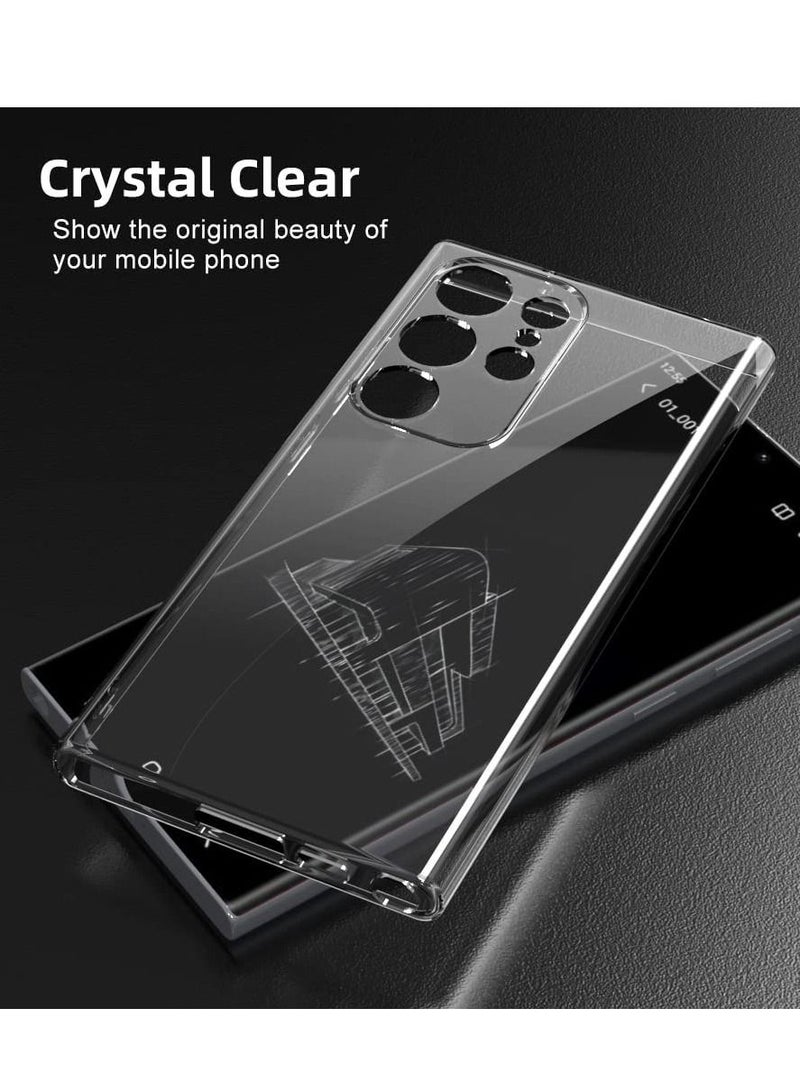 Crystal Clear Samsung Galaxy S23 Ultra Case.Soft Slim Fit Transparent Plastic TPU Protective Silicone Cover Phone Cases for Samsung Galaxy S23 Ultra [Slim Thin & Comfort Grip] [Shockproof] - Image 2