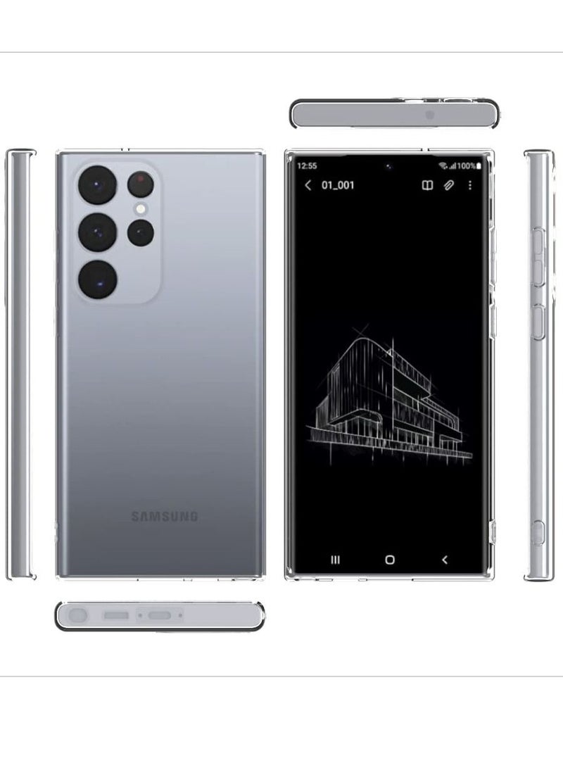 Crystal Clear Samsung Galaxy S23 Ultra Case.Soft Slim Fit Transparent Plastic TPU Protective Silicone Cover Phone Cases for Samsung Galaxy S23 Ultra [Slim Thin & Comfort Grip] [Shockproof] - Image 4