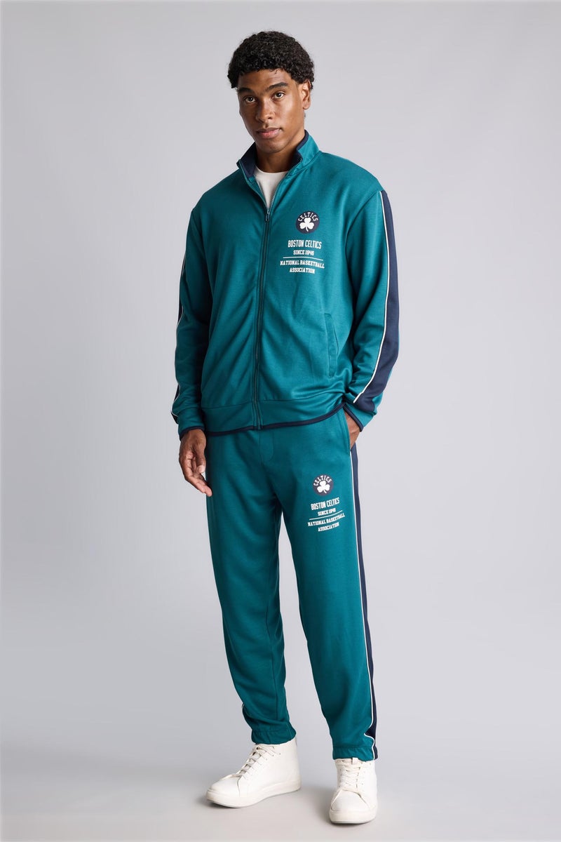 DeFacto Green Man Standard Fit Boston Celtics Licensed Scuba Fabric Jogger Casual - Image 3
