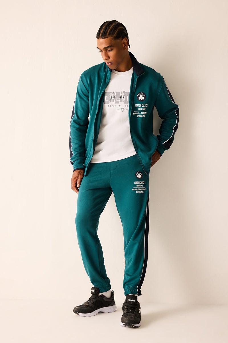 DeFacto Green Man Standard Fit Boston Celtics Licensed Scuba Fabric Jogger Casual - Image 1
