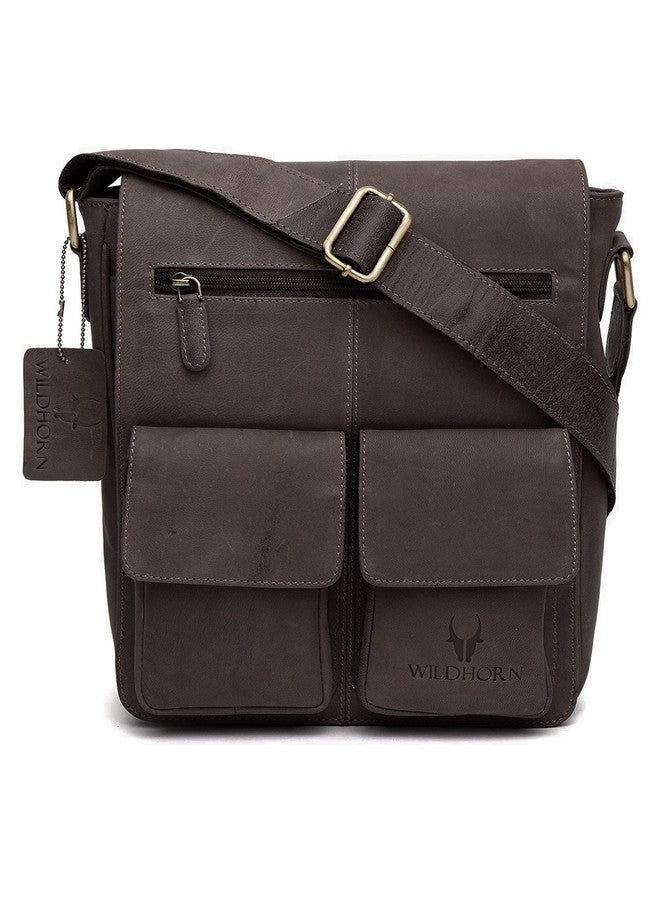 Wildhorn حقيبة سلاينغ ميسنجر متعددة الاستخدامات من جلد وايلد هورن | متينة، متعددة الاستخدامات وواسعة | جيوب متعددة | حزام قابل للتعديل | ضمان لمدة سنة واحدة - Image 1