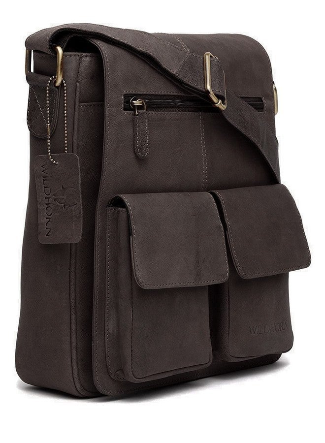 Wildhorn حقيبة سلاينغ ميسنجر متعددة الاستخدامات من جلد وايلد هورن | متينة، متعددة الاستخدامات وواسعة | جيوب متعددة | حزام قابل للتعديل | ضمان لمدة سنة واحدة - Image 2