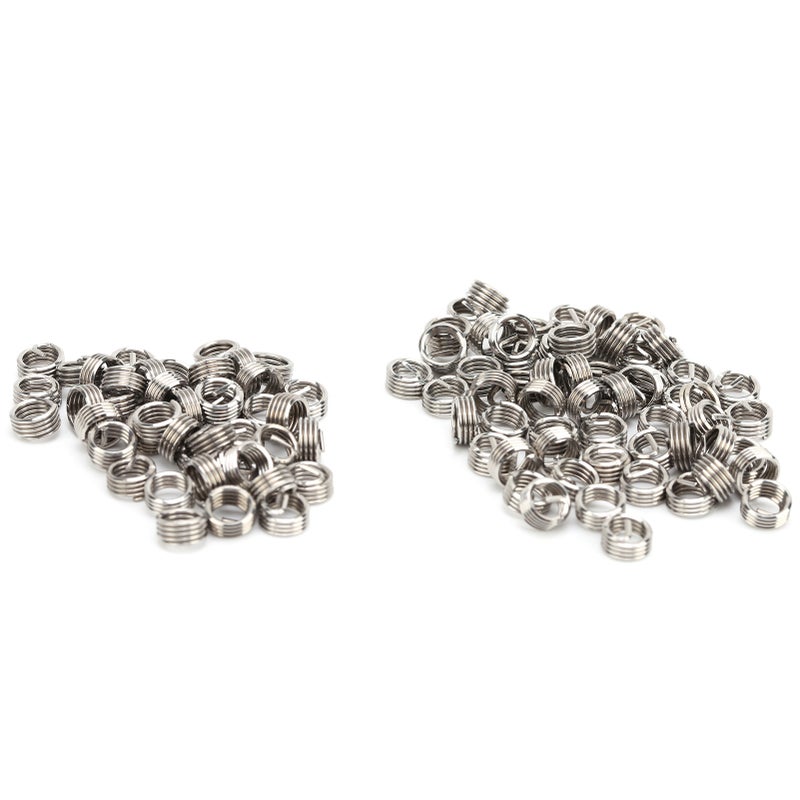 Wire Thread Inserts 304 Stainless Steel High-Strength Threaded Sleeves - Wear-Resistant Thread Repair Tool for Metal Plastic Alloy Thread Hole Repair & Metric Inch Conversion - Image 2