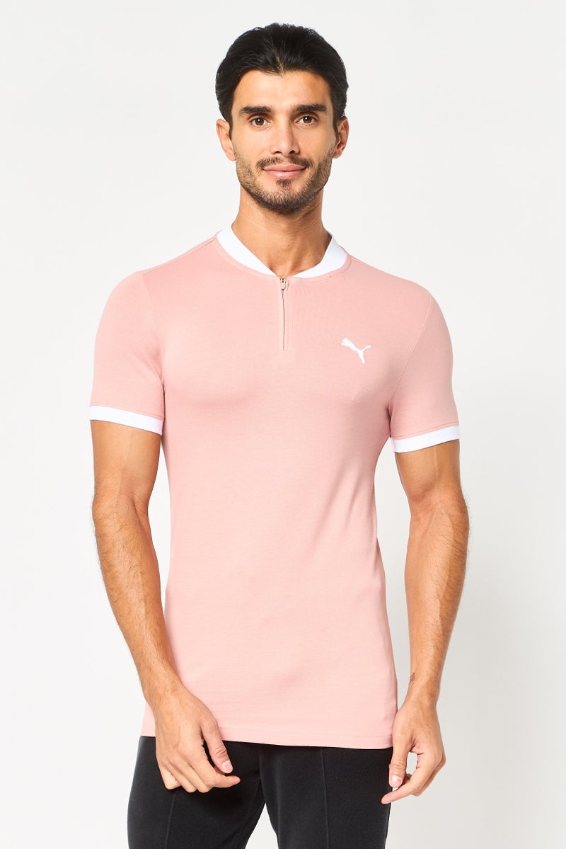 PUMA Men Slim Fit Short Sleeve Outdoor T-Shirt, Pink - Image 1
