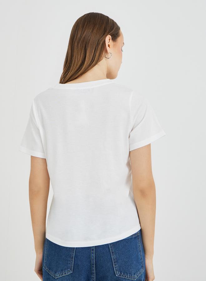 Take Two Slogan Print Short Sleeve T-Shirt - Image 4