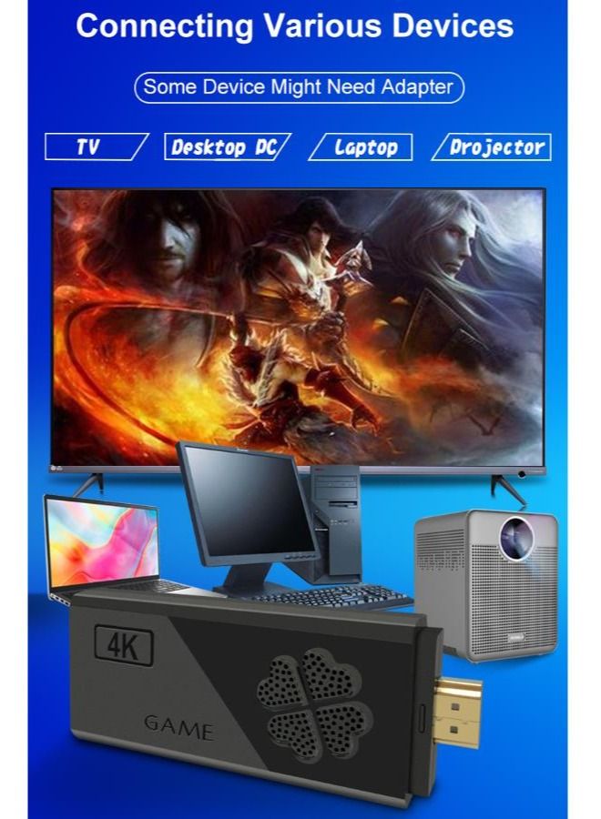 M8 Video Game Console,Dual 2.4G Wireless Controllers,Plug-And-Play Video Game Stick 4K 12000 Games, Mini Game Box - Image 5