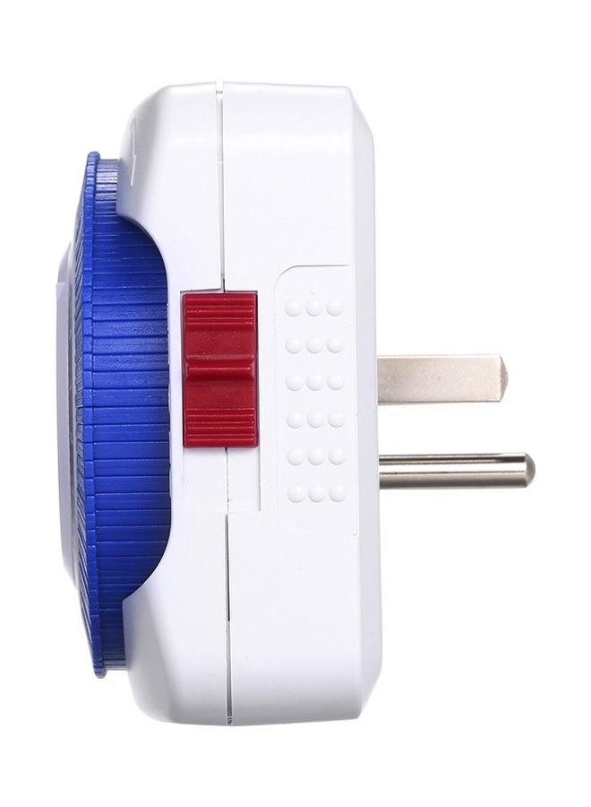 NIBEMINENT 24 Hours Plug-in Mechanical Timer Switch White/Blue - Image 5
