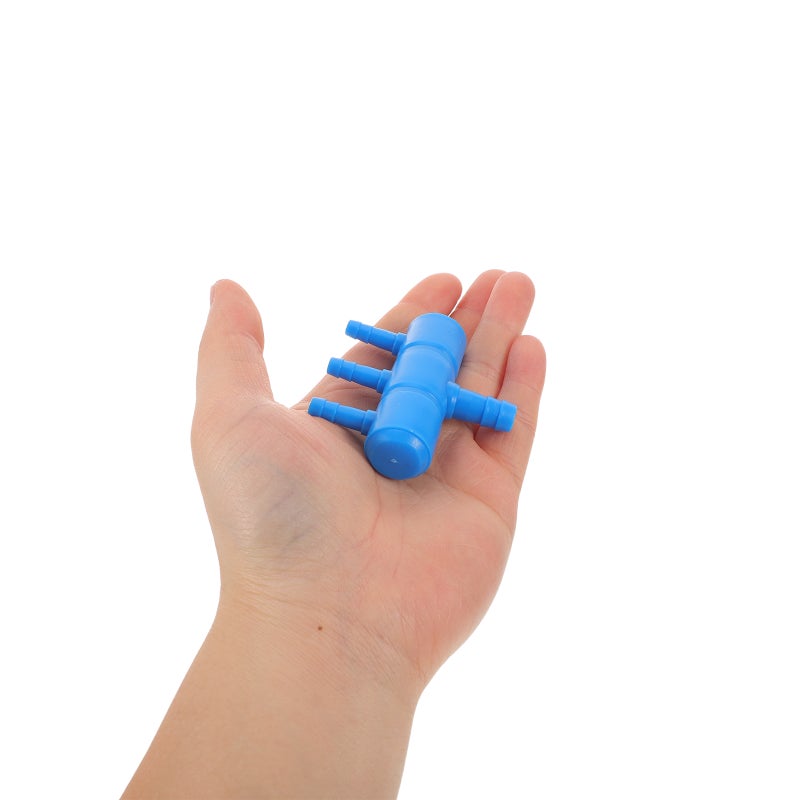 20pcs 4 Port Aquarium Air Pump Splitter - Fish Connector 8mm to 4mm Air Divider Oxygen Splitter Lever Valve - Image 3