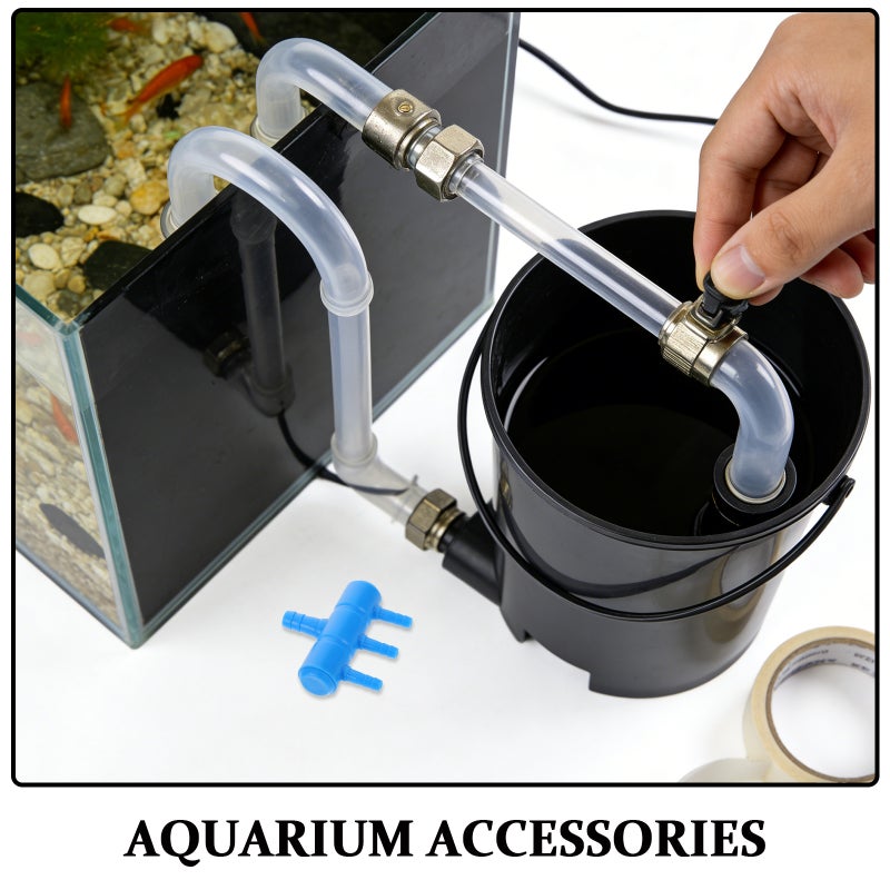 20pcs 4 Port Aquarium Air Pump Splitter - Fish Connector 8mm to 4mm Air Divider Oxygen Splitter Lever Valve - Image 2