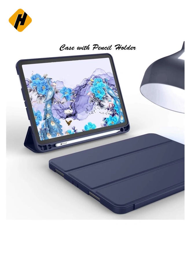 HuHa iPad Pro 12.9 Case 2020 with Pencil Holder (4th Generation), Premium Protective Case Cover with Soft TPU Back and Auto Sleep/Wake Feature for 2020/2018  - Image 3