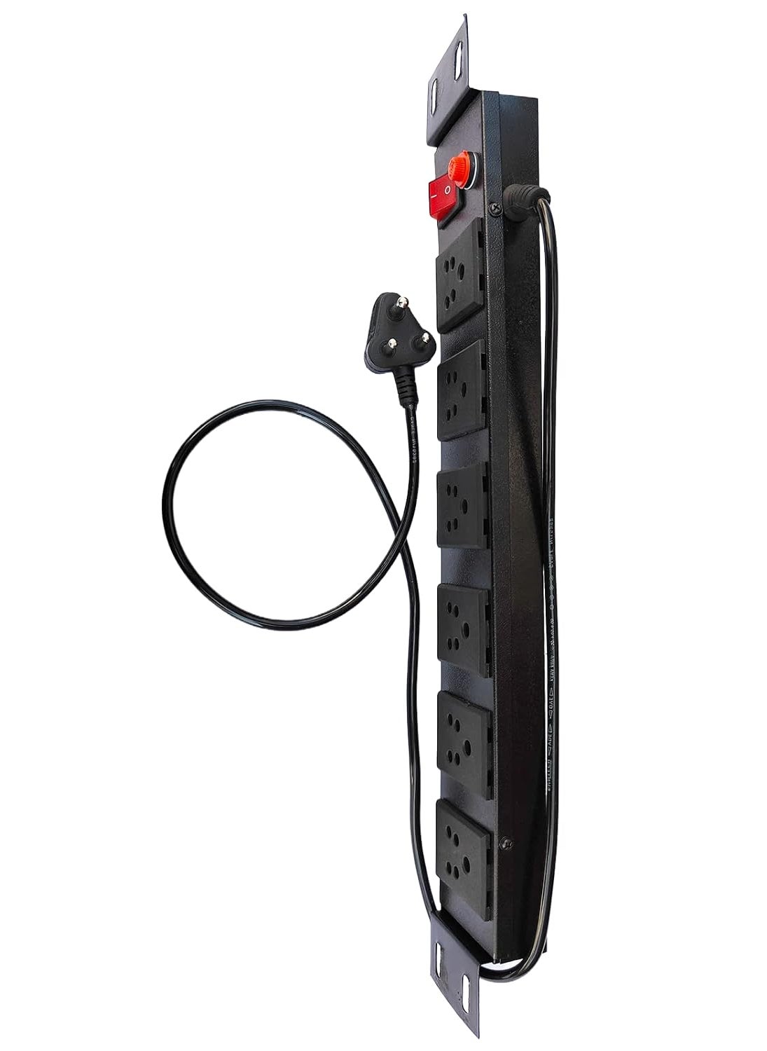 Generic KN - 6 Port Extension Cord, Extension Cord Non Heating, Voltage Surge Protector, Commercial and Household Purpose, Fuse Protector 6 Socket in 1 Switch with Power Cord -1.25 mtr - Black (Pack of 1)  - Image 5
