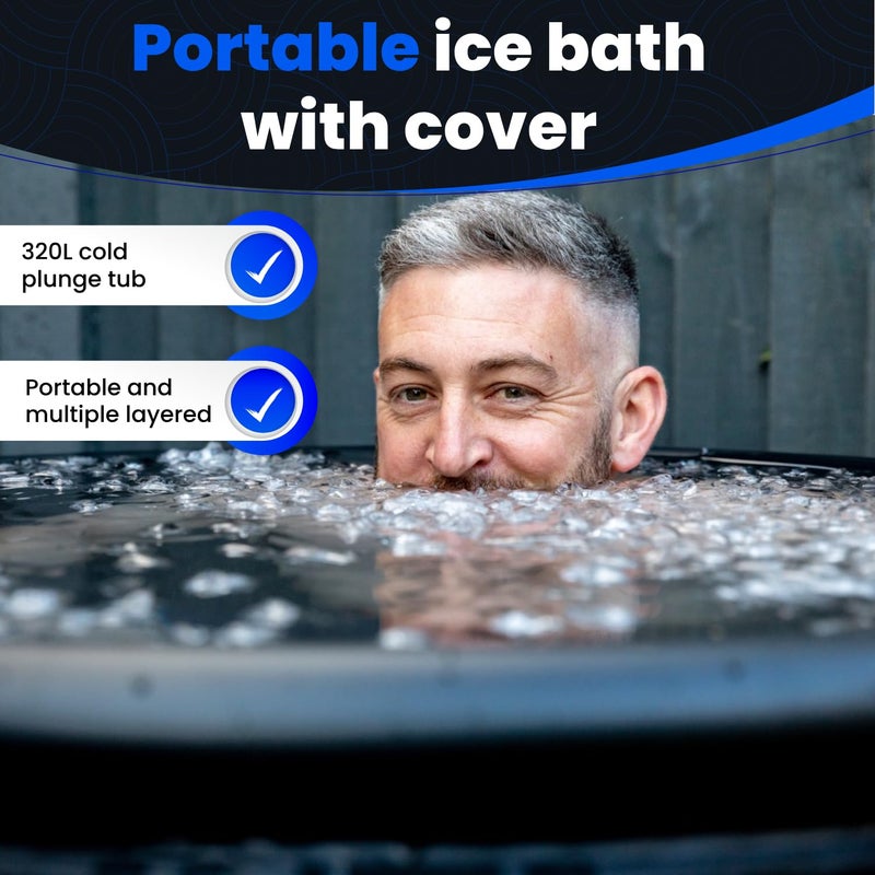 The Cold Pod Ice Bath Tub for Athletes with Cover: 88 Gallons Cold Plunge Tub for Recovery, Multiple Layered Portable Ice Bath Plunge Pool - Image 4