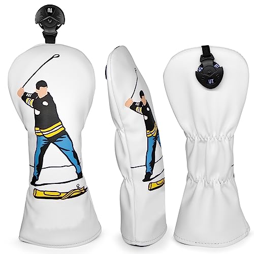 Barudan Golf Hybrid Headcover - Funny Golf Rescue Hybrid Club Head Cover fits for All Brand with Rotatable NO. Tag 2 3 4 5 6 Ut Hybrids - Image 5
