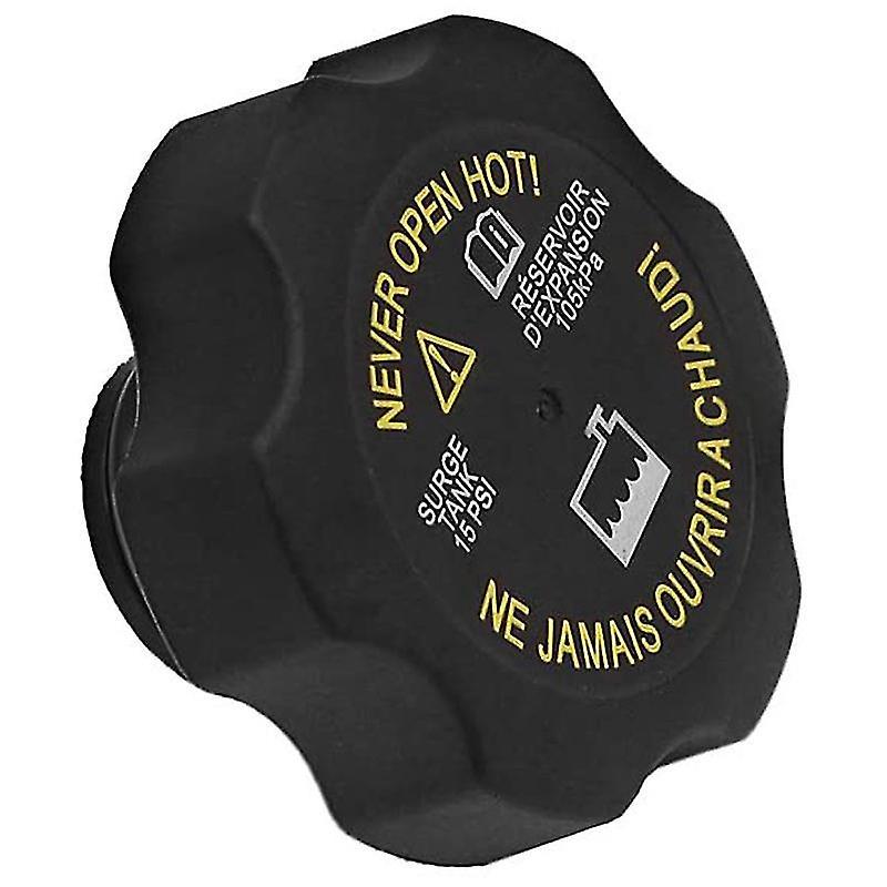 Radiator Cap: Durable Black Plastic - Maintains Optimal Pressure, Prevents Overheating Leaks, Ensures Efficient Coolant System Performance for Multi-Model Cadillac, Chevy, GMC Vehicles - Image 1