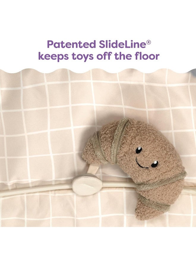 Boppy Shopping Cart Cover for Baby - 360Â° Coverage Cart Cover for Babies with Safety Harness, Toy Tether, One-Hand Placement, Machine-Washable, 6 Month & Up - Croissant - Image 3