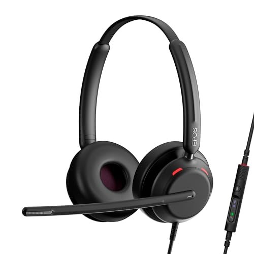 EPOS IMPACT 760T DualSided Wired Headset for PC with NoiseCanceling Mic Microsoft Teams Certified USB C and USB A InLine Controls Super Wideband Audio Comfortable for Office Calls Remote Work - Image 1